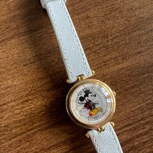 Disney Mickey Mouse Gold and White Kids Watch